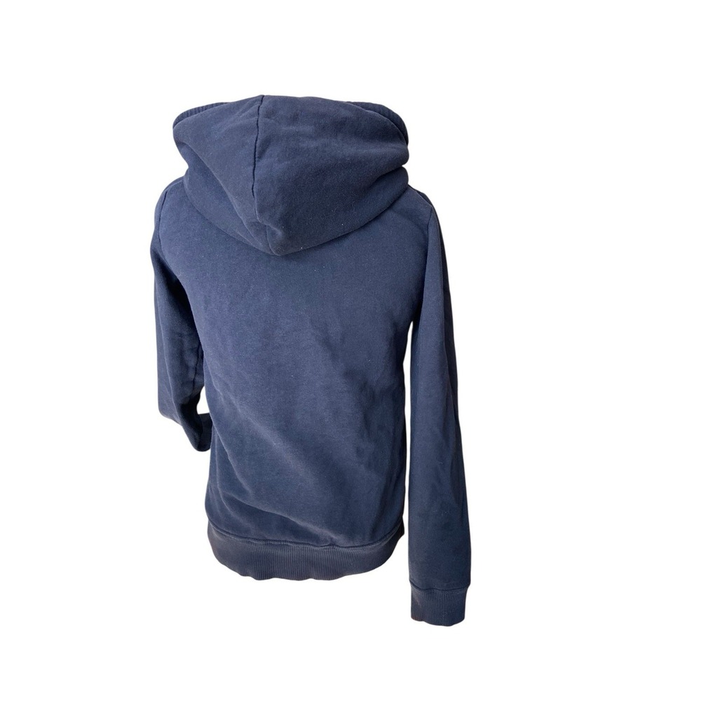 Y2K Hollister Sherpa Lined Zip‎ Up Hoodie Womens Size S Blue Logo Preppy 2000s - Picture 4 of 12